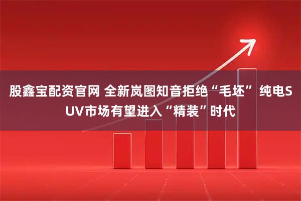 股鑫宝配资官网 全新岚图知音拒绝“毛坯” 纯电SUV市场有望进入“精装”时代